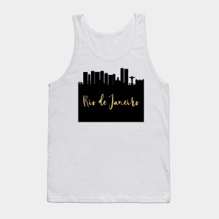 RIO DE JANEIRO DESIGNER SILHOUETTE SKYLINE ART Tank Top